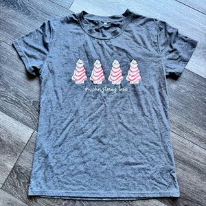 Christmas tree T-shirt.